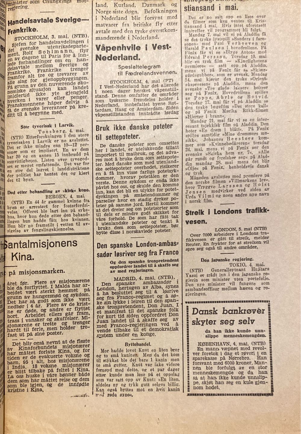 Fædrelandsvennen (H)  (May) magazine collectible - Main Image 4