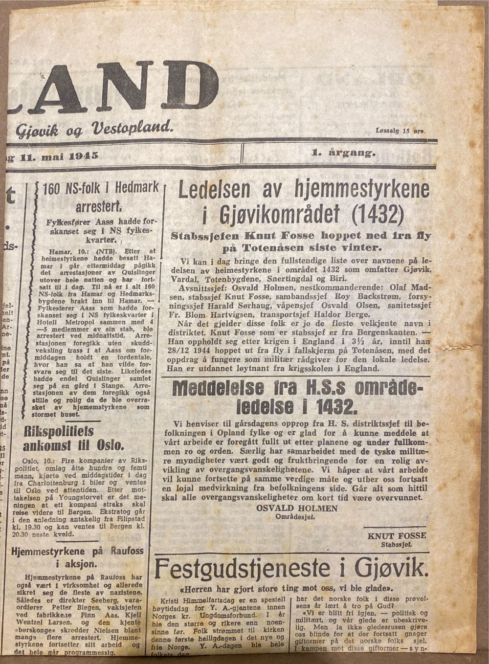 Opland (H)  (May) magazine collectible - Main Image 2