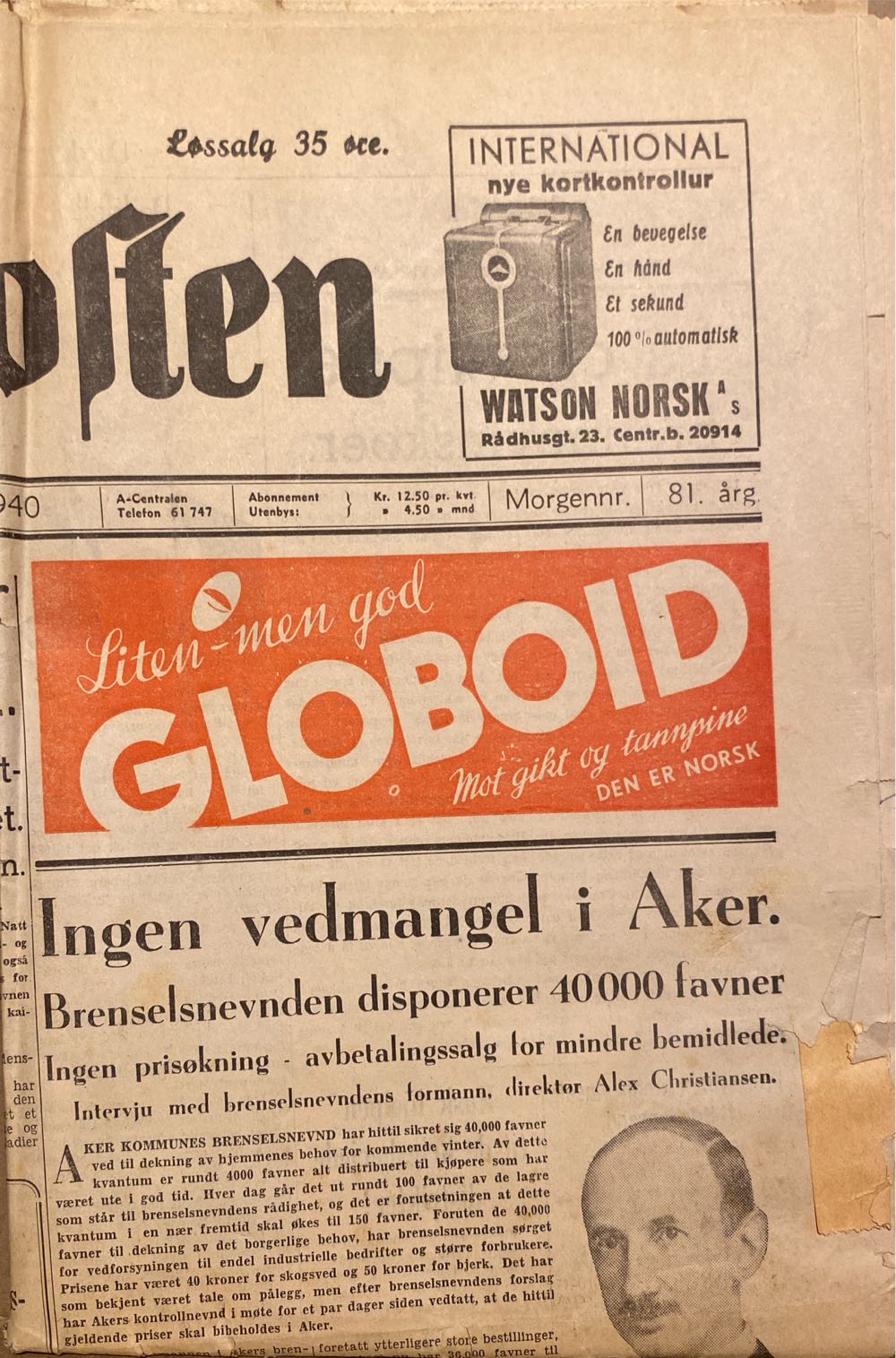 Aftenposten (H)  (June) magazine collectible - Main Image 2