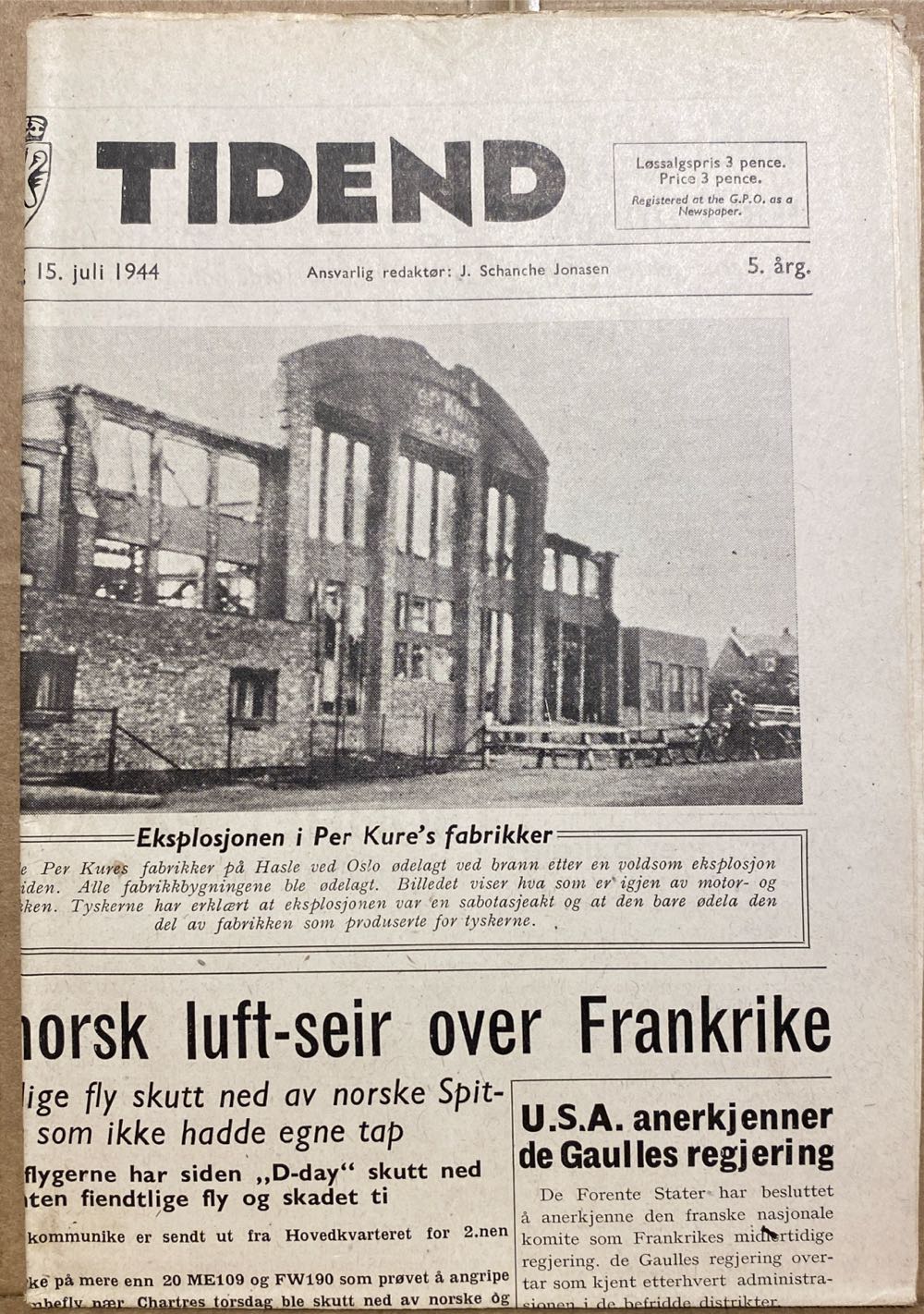 Norsk Tidend (H)  (July) magazine collectible - Main Image 2