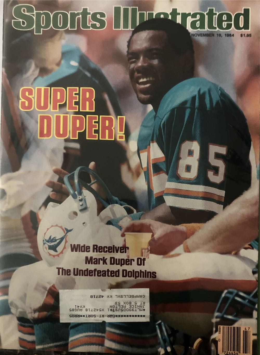 Sports Illustrated  (November) magazine collectible [Barcode 07244000005647] - Main Image 1