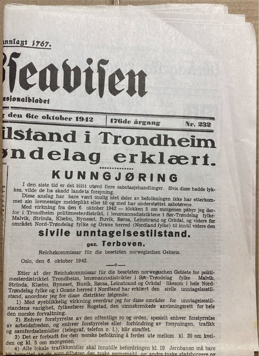 Udresfeavifen (H)  (October) magazine collectible - Main Image 2