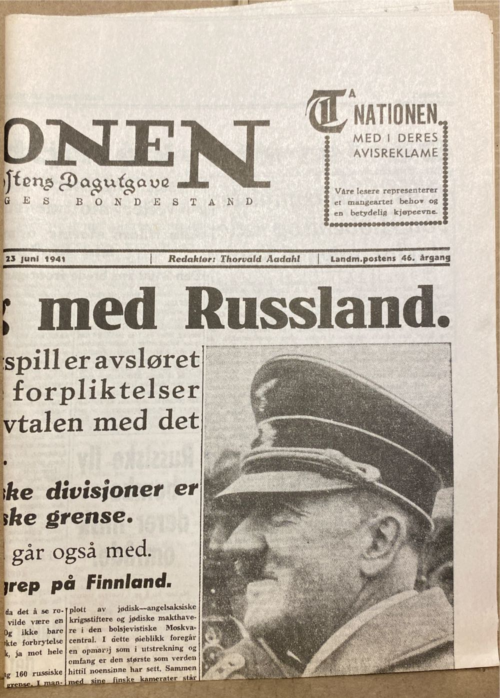 Nationen (H)  (June) magazine collectible - Main Image 2