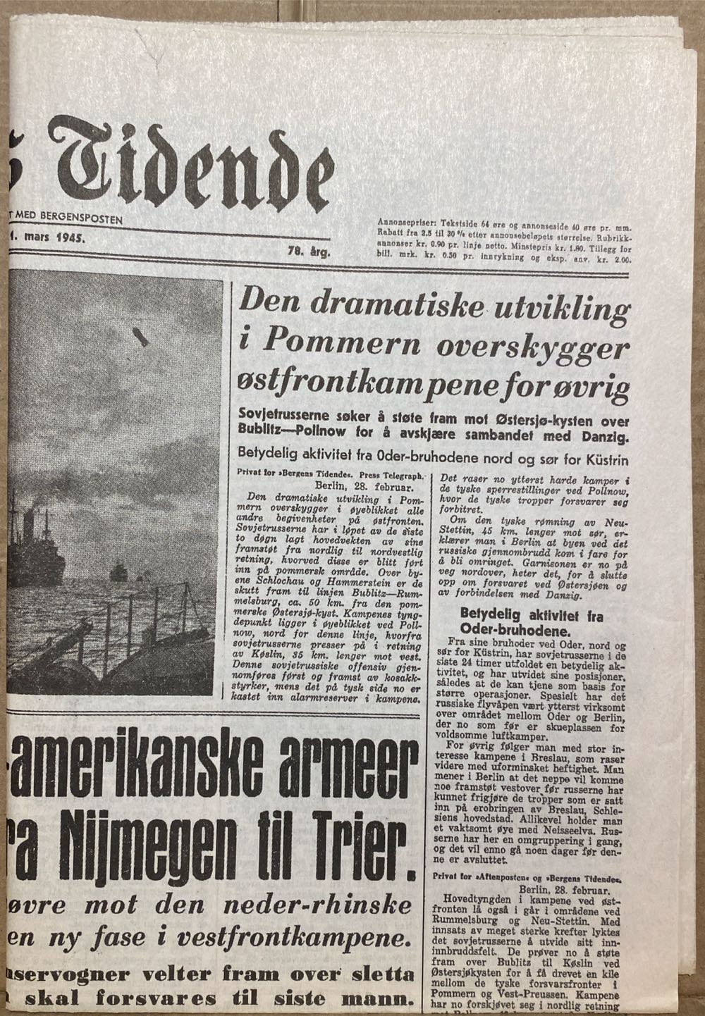 Bergens Tidende (H)  (March) magazine collectible - Main Image 2