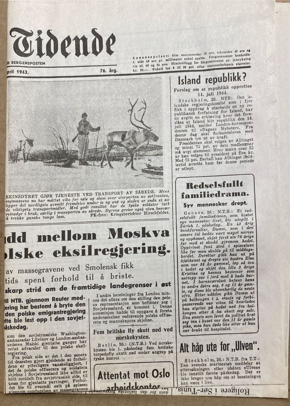 Bergens Tidende (H)  (April) magazine collectible - Main Image 2