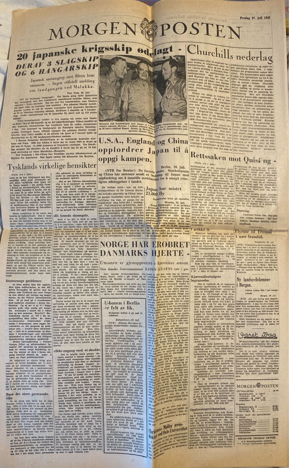 Morgenposten (H)  (July) magazine collectible - Main Image 2