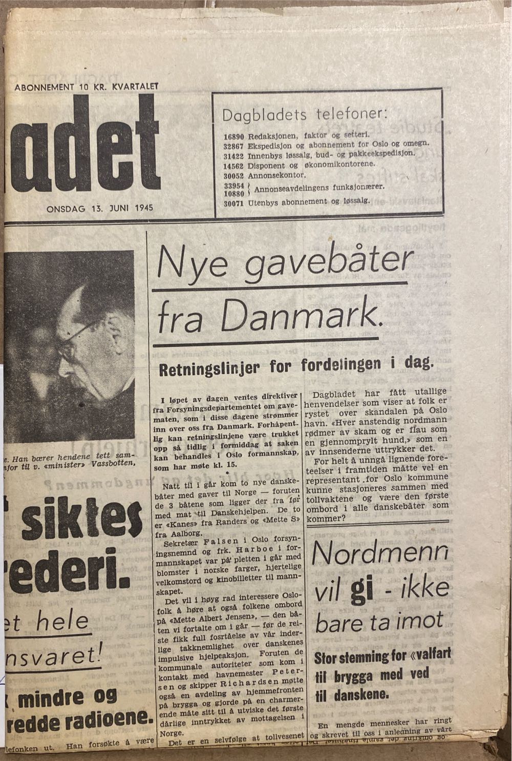 Dagbladet (H)  (June) magazine collectible - Main Image 2