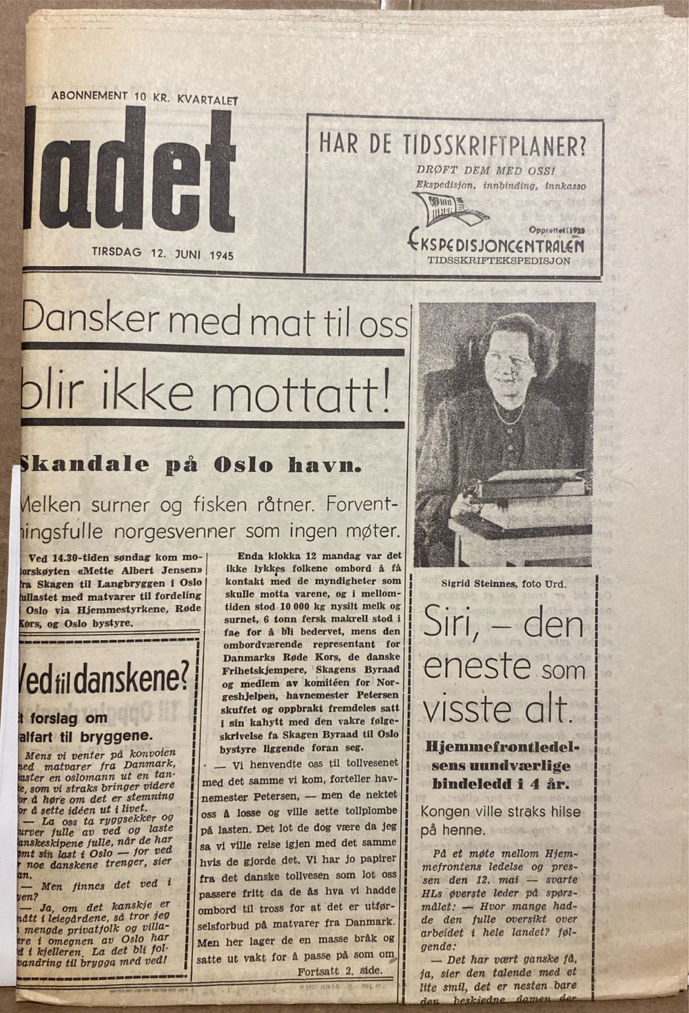 Dagbladet (H)  (June) magazine collectible - Main Image 2