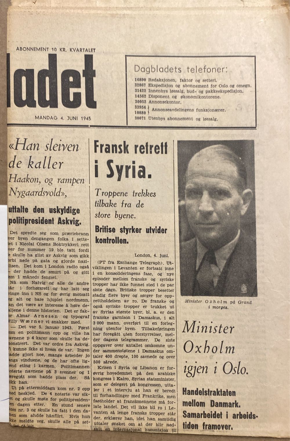 Dagbladet (H)  (June) magazine collectible - Main Image 2