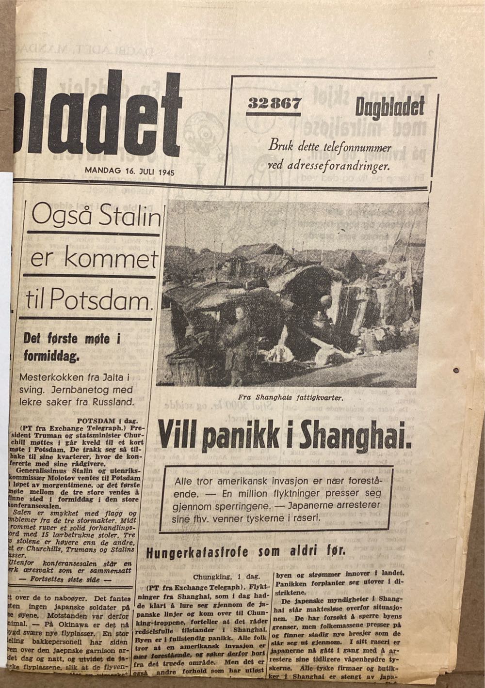 Dagbladet (H)  (July) magazine collectible - Main Image 2