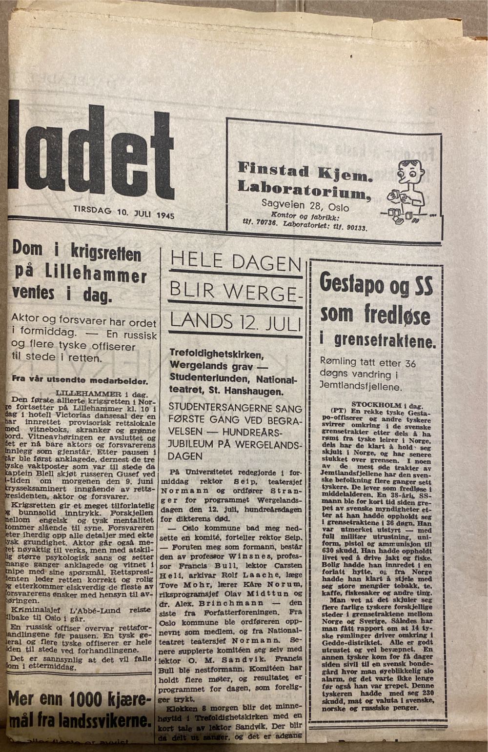 Dagbladet (H)  (July) magazine collectible - Main Image 2