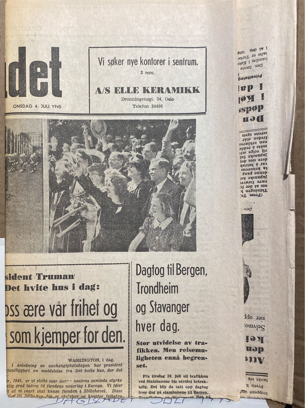 Dagbladet (H)  (July) magazine collectible - Main Image 2