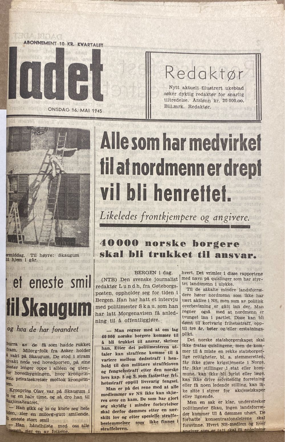 Dagbladet (H)  (May) magazine collectible - Main Image 2