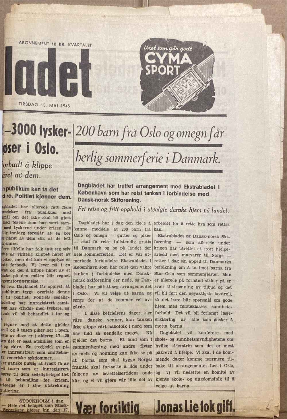 Dagbladet (H)  (May) magazine collectible - Main Image 2