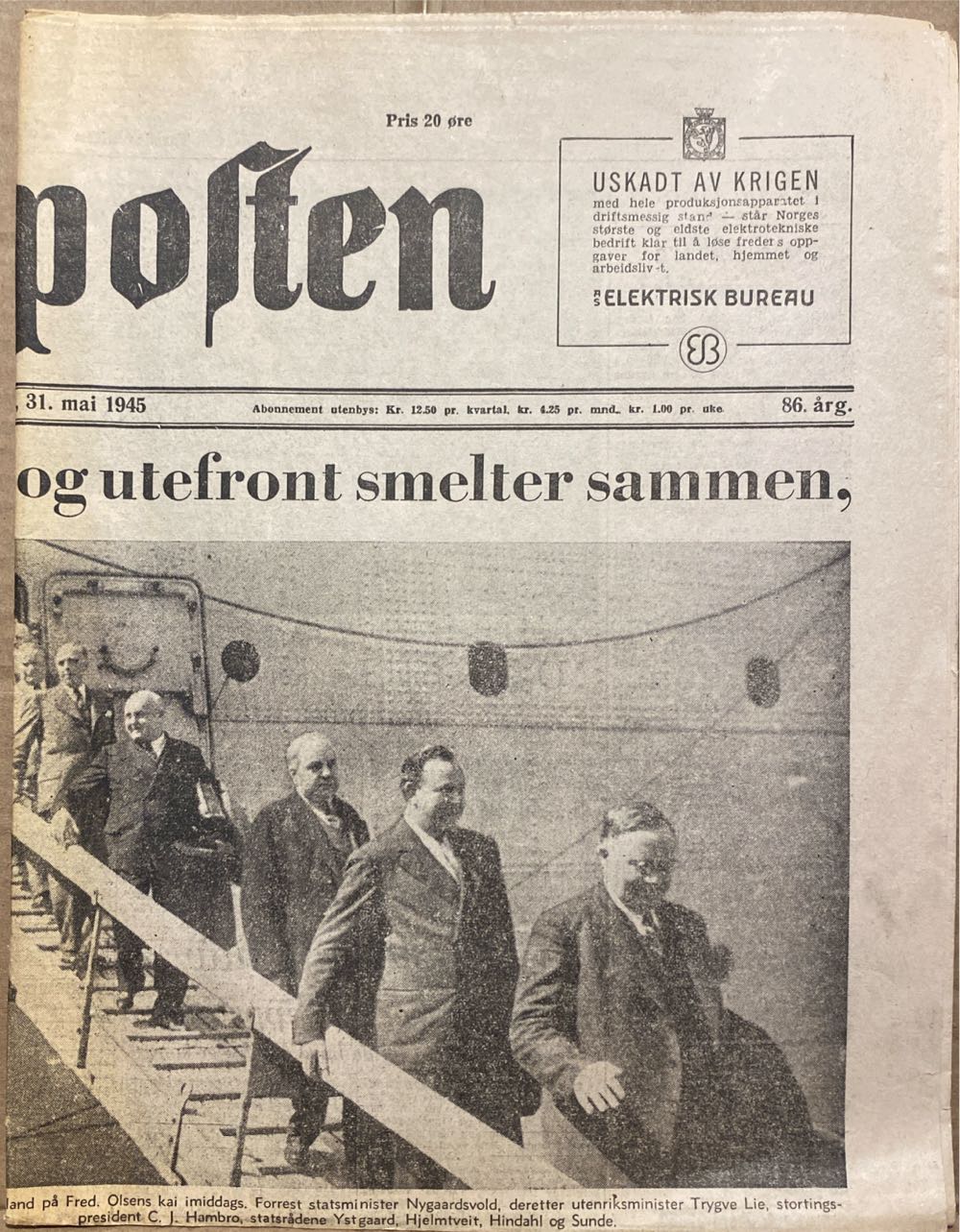 Aftenposten (H)  (May) magazine collectible - Main Image 2