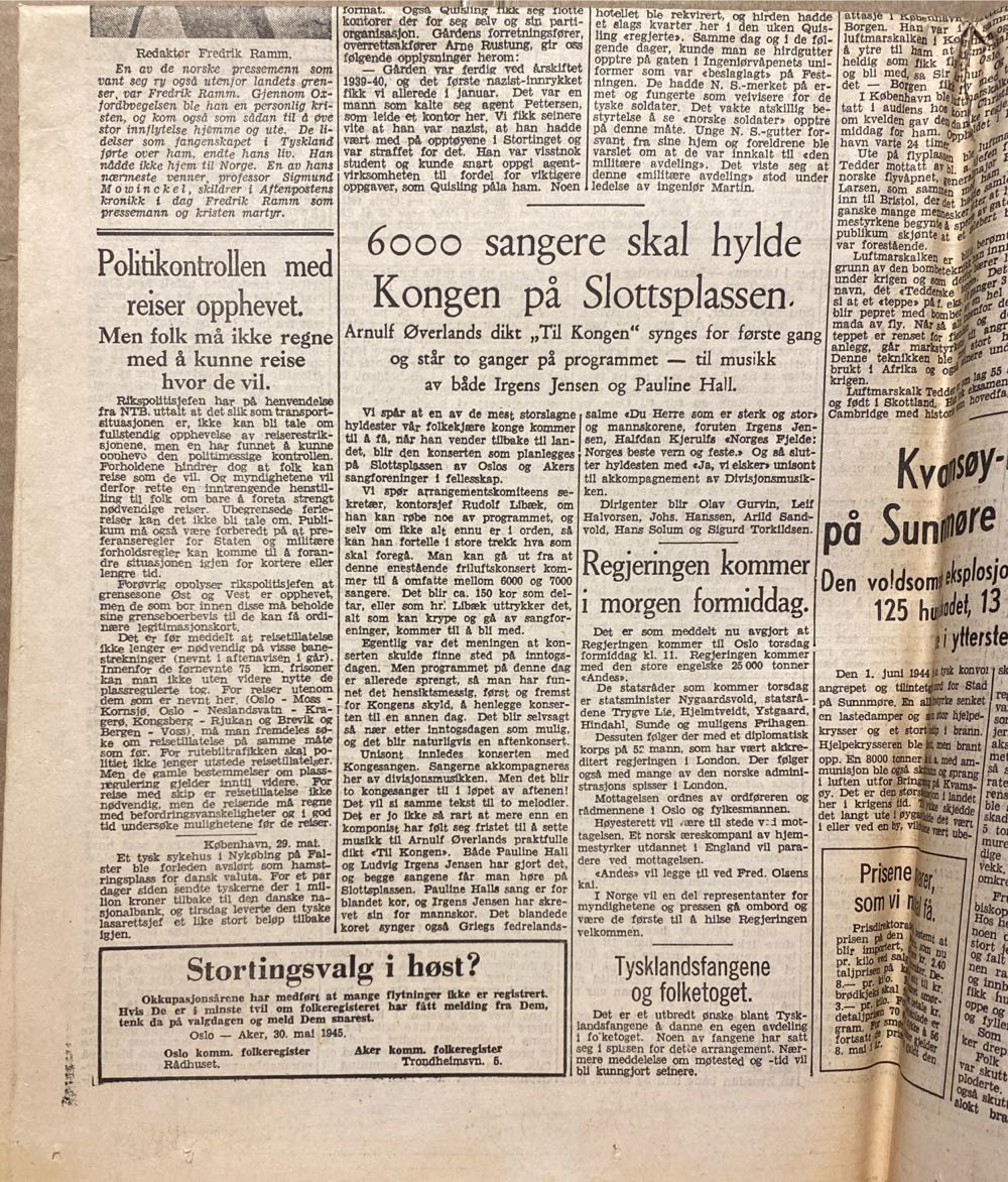 Aftenposten (H)  (May) magazine collectible - Main Image 3