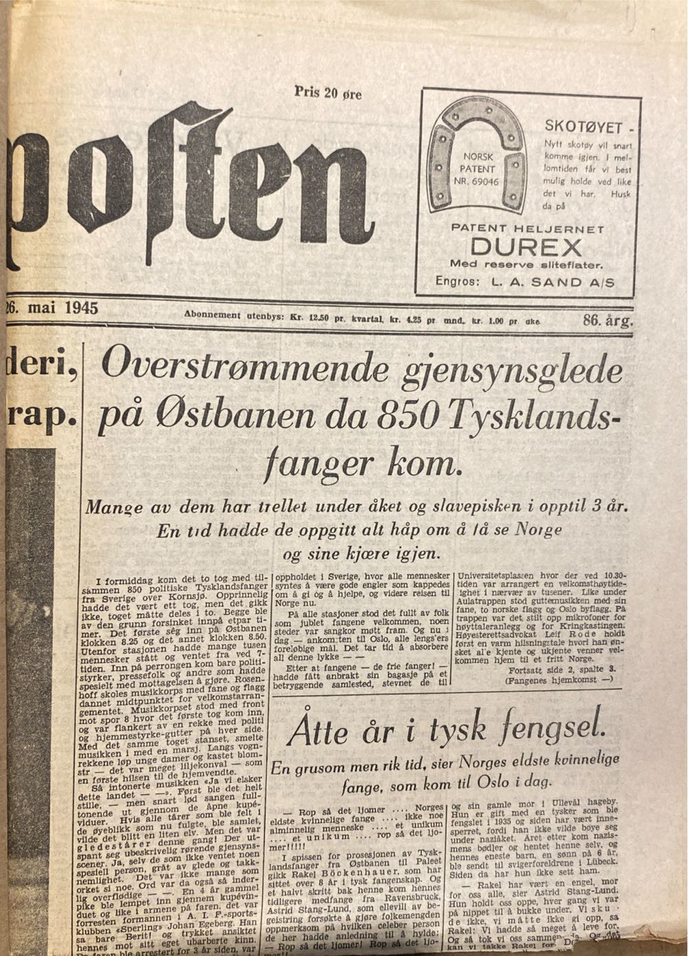 Aftenposten (H)  (May) magazine collectible - Main Image 2