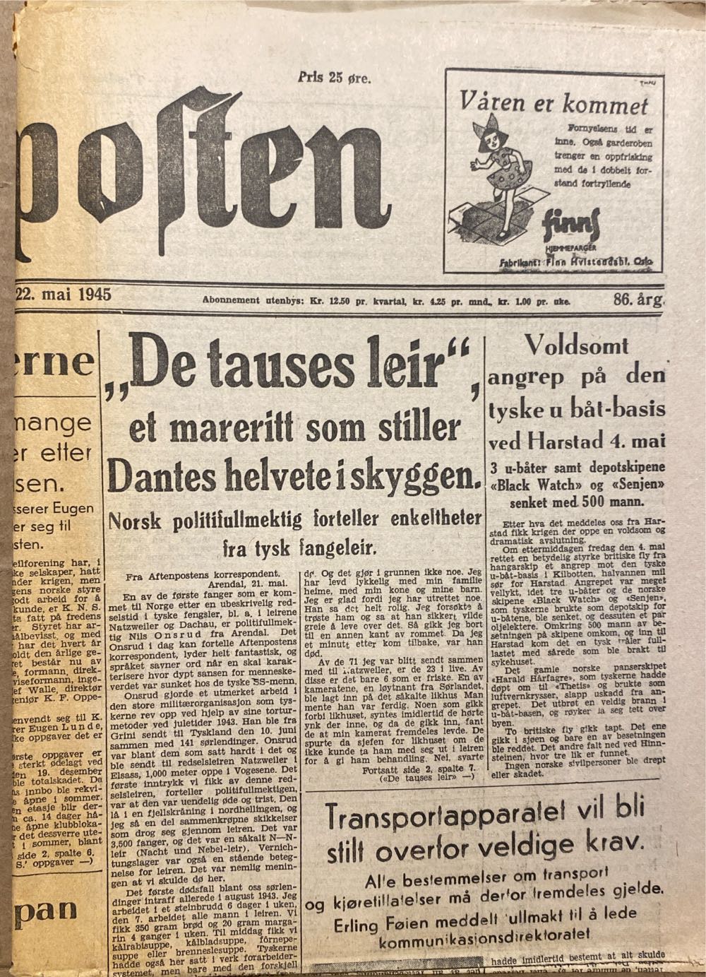 Aftenposten (H)  (May) magazine collectible - Main Image 2