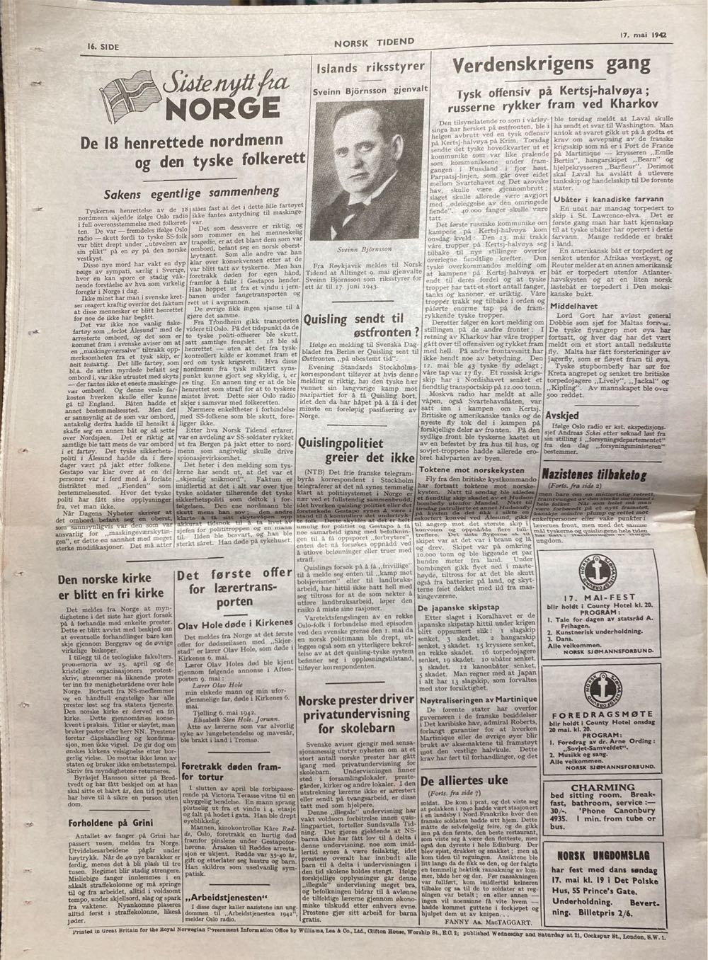 Norsk Tidend (H)  (May) magazine collectible - Main Image 2