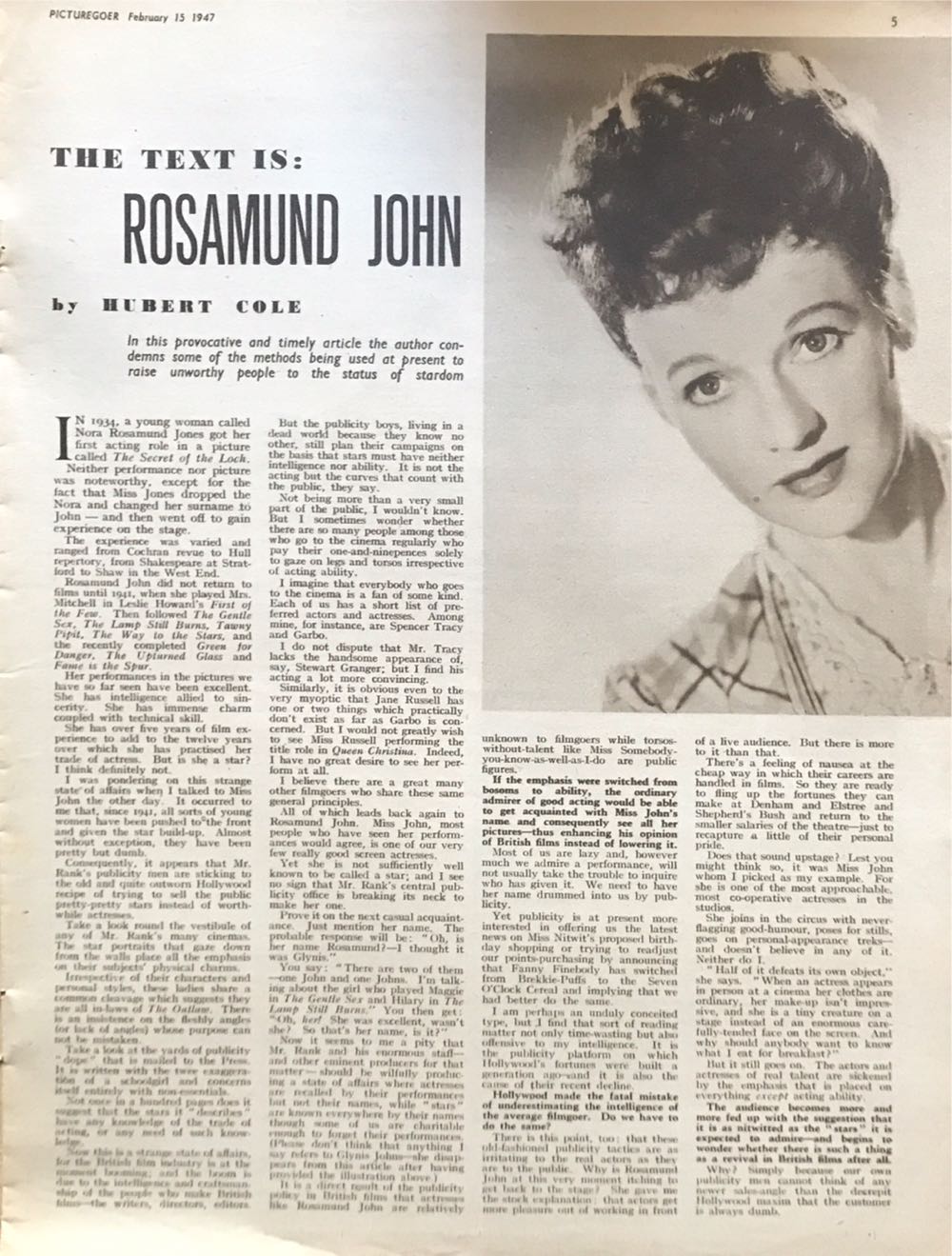 Picturegoer  (February) magazine collectible - Main Image 4