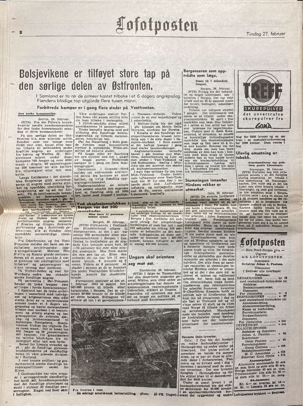 Lofotposten (H)  (February) magazine collectible - Main Image 2