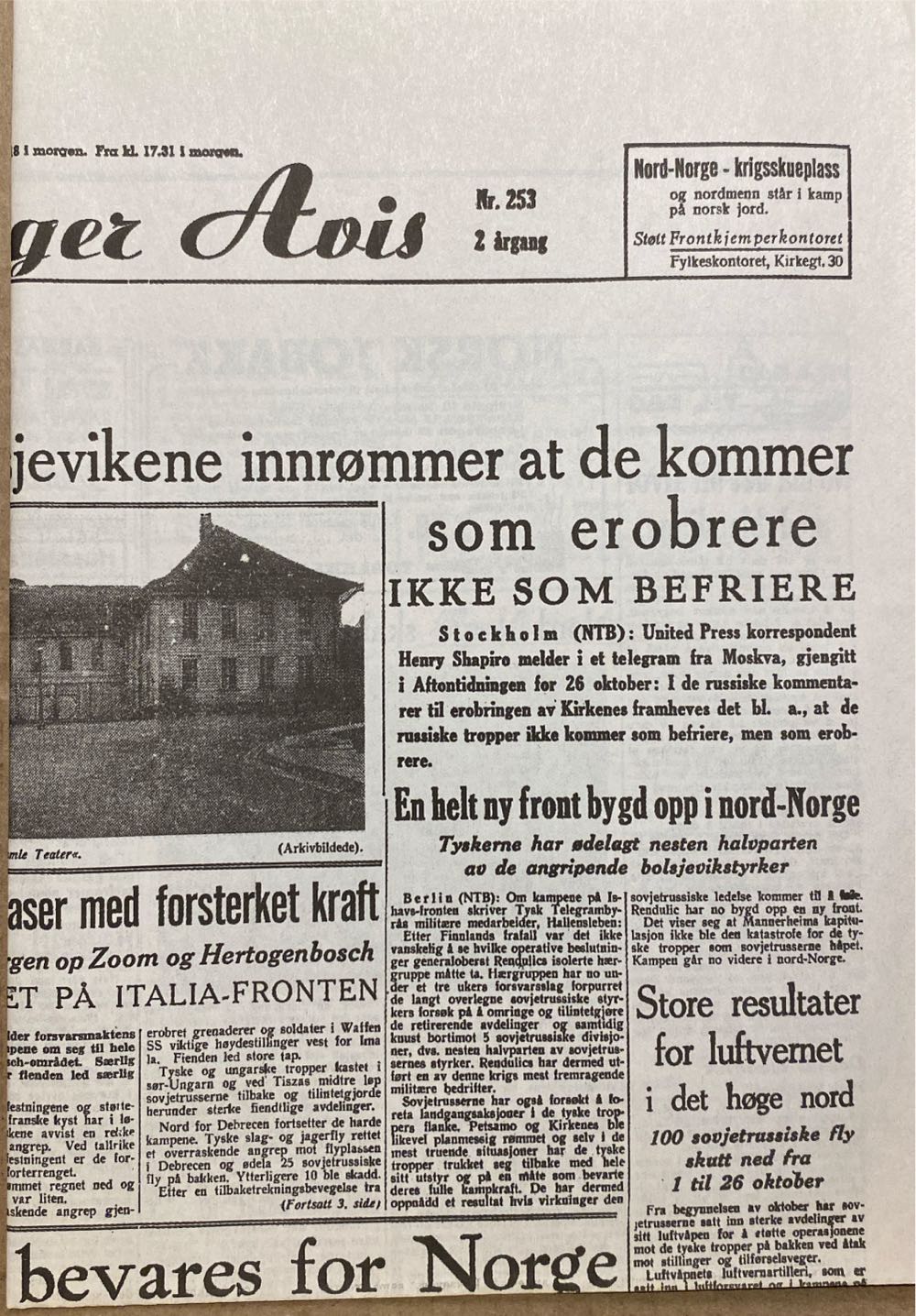 Stavanger Avis (H)  (October) magazine collectible - Main Image 2