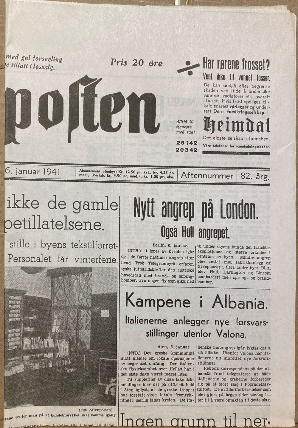 Aftenposten (H)  (January) magazine collectible - Main Image 2