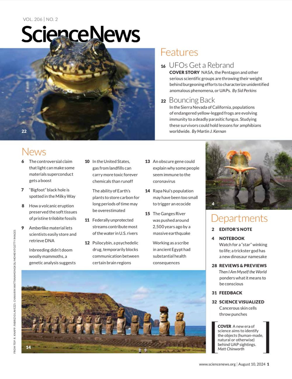 Science News  (August) magazine collectible - Main Image 2