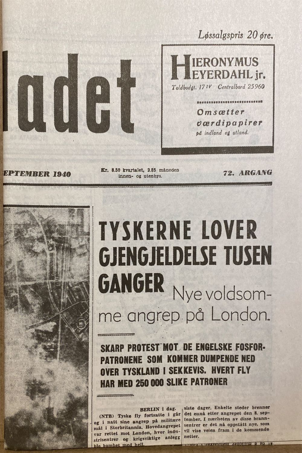 Dagbladet (H)  (September) magazine collectible - Main Image 2