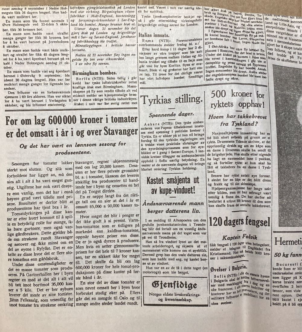 Stavanger Aftenblad (H)  (November) magazine collectible - Main Image 3