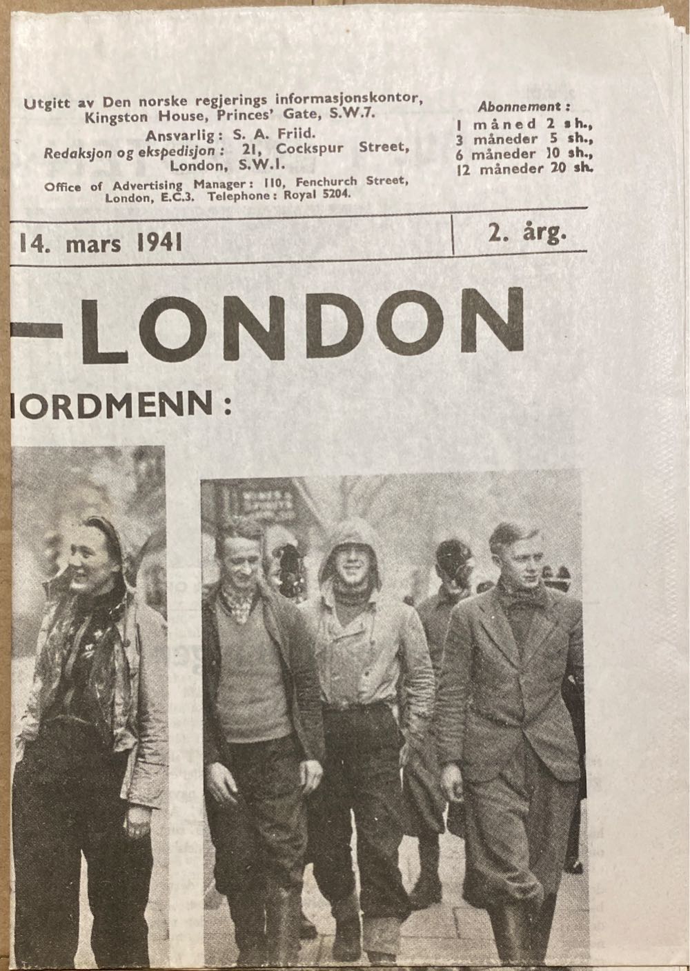 Norsk Tidend (H)  (March) magazine collectible - Main Image 2