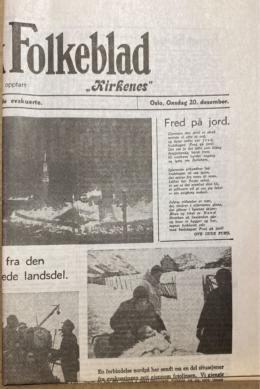 Finnmark Folkeblad (H)  (December) magazine collectible - Main Image 2