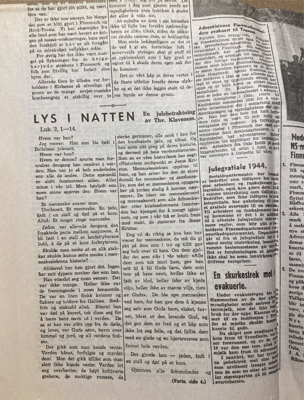 Finnmark Folkeblad (H)  (December) magazine collectible - Main Image 3