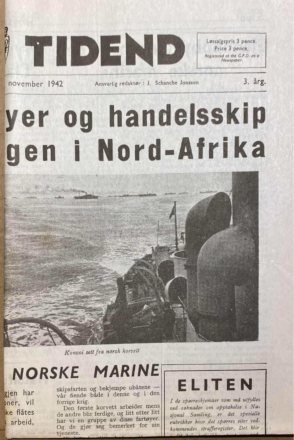 Norsk Tidend (H)  (November) magazine collectible - Main Image 2