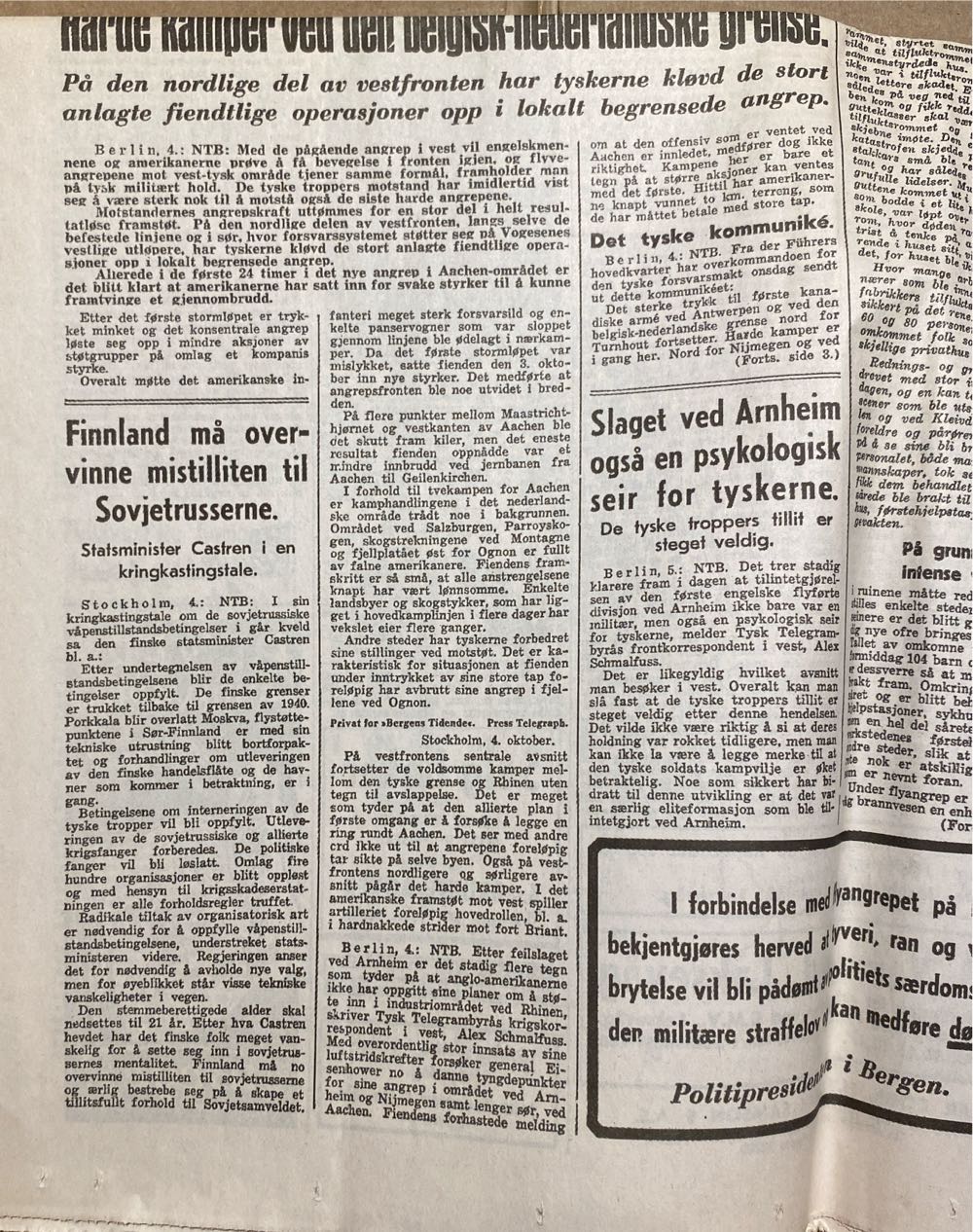 Bergens Tidende (H)  (October) magazine collectible - Main Image 3