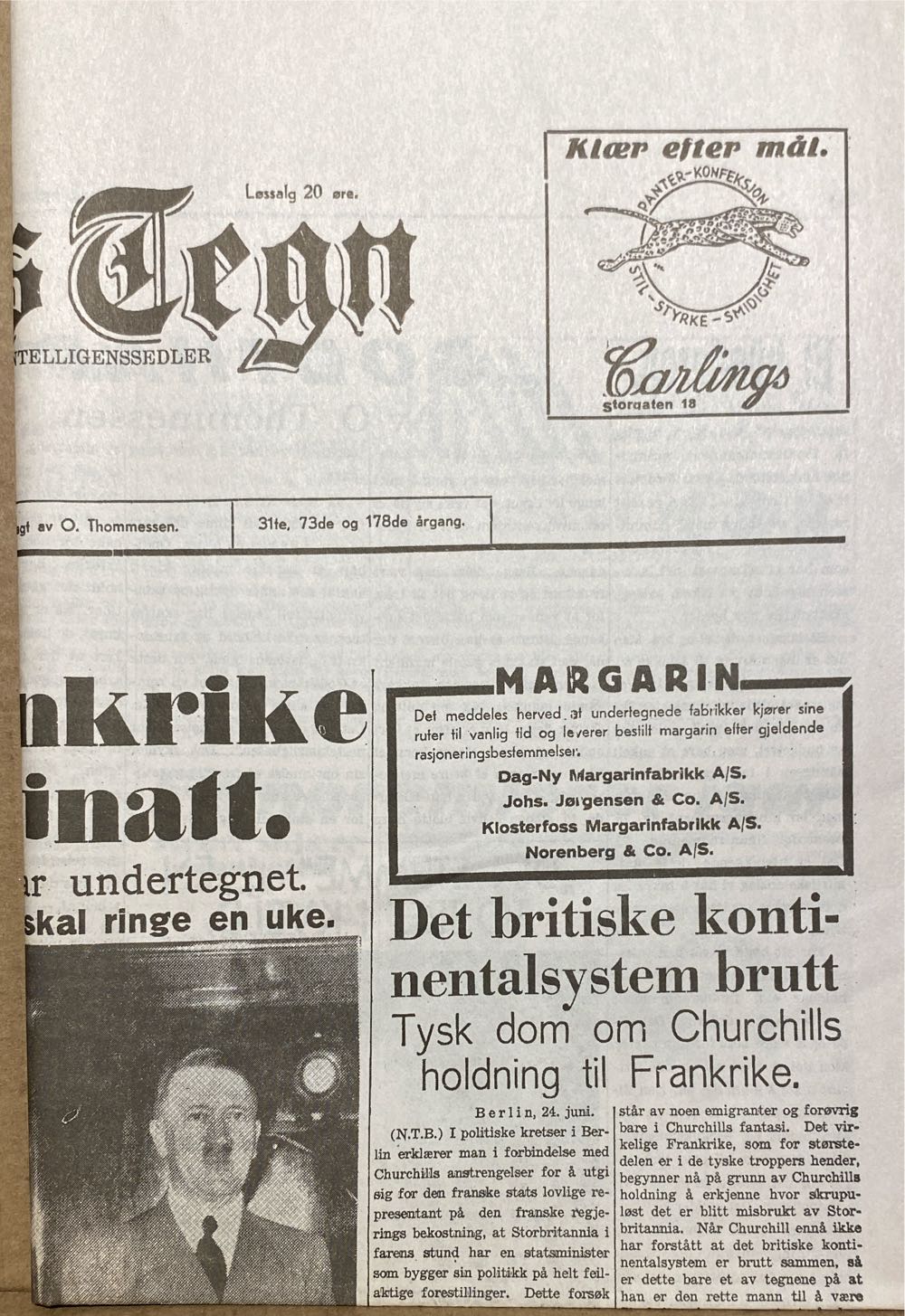 Tidens Tegn (H)  (June) magazine collectible - Main Image 2