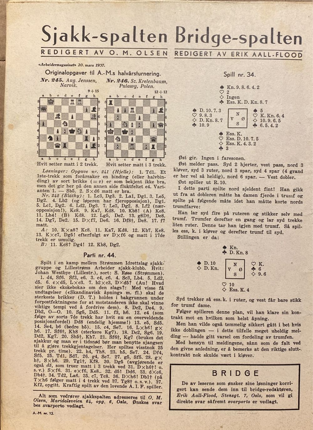 Arbeidermagasinet (H)  (March) magazine collectible - Main Image 2