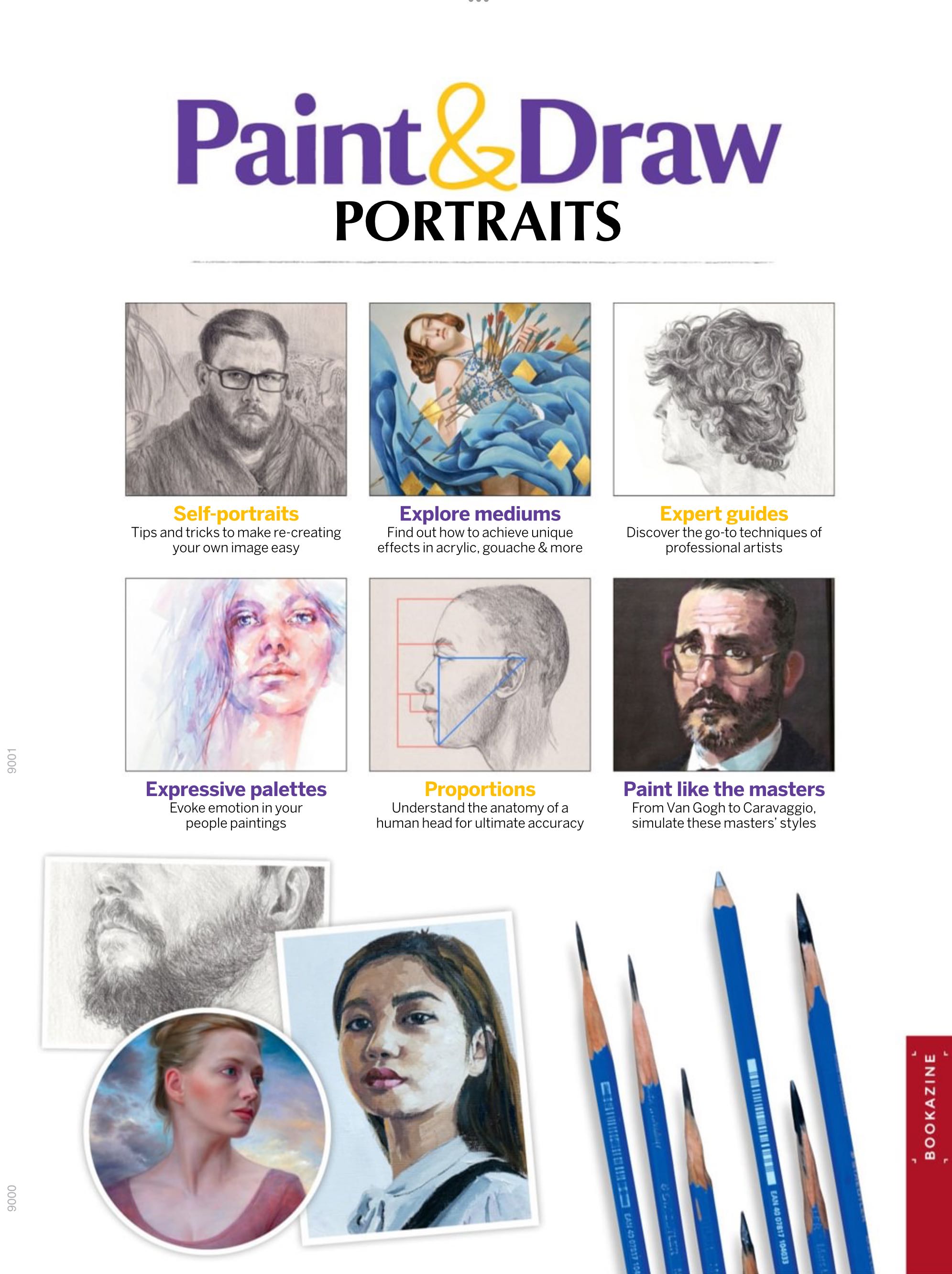 Paint & Draw - Portraits  2024 July  (July) magazine collectible - Main Image 2