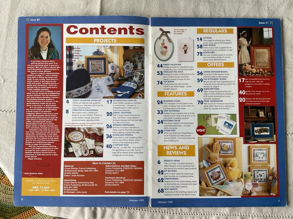 Cross Stitcher  (February) magazine collectible [Barcode 977096681101902] - Main Image 2