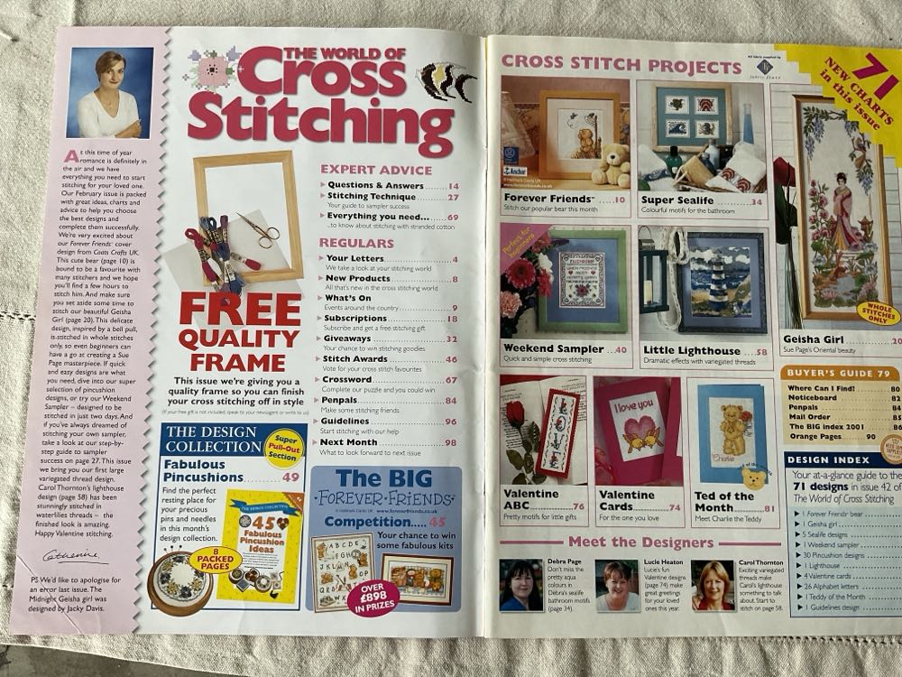 World Of Cross Stitching  (February) magazine collectible [Barcode 977146019701242] - Main Image 2
