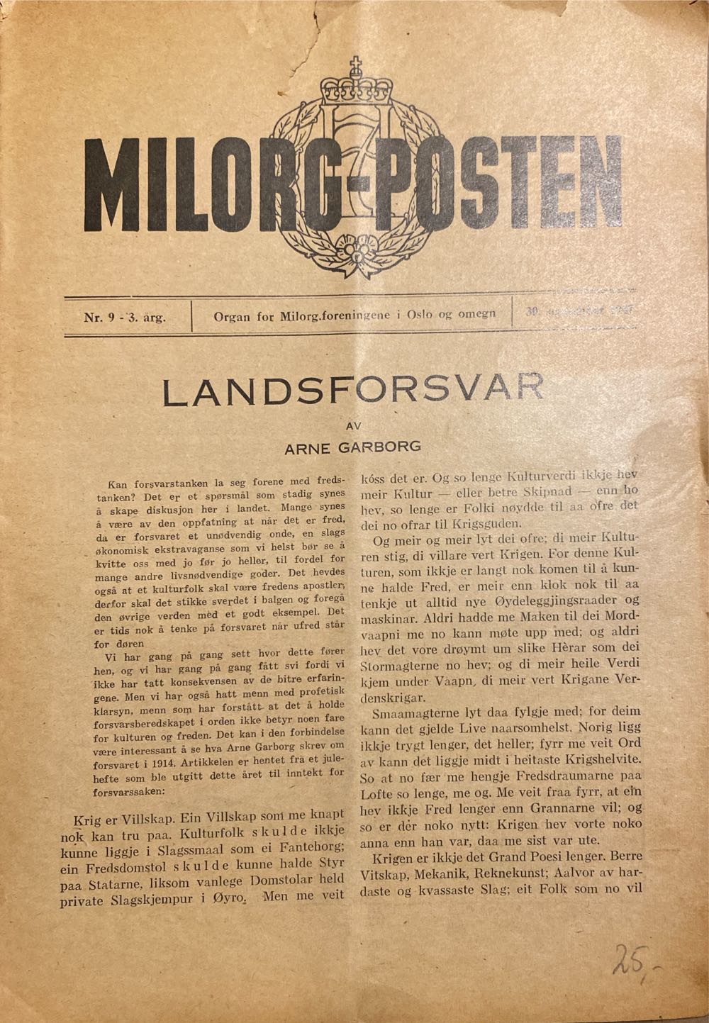 Korrespondanse fra Berlin (H)