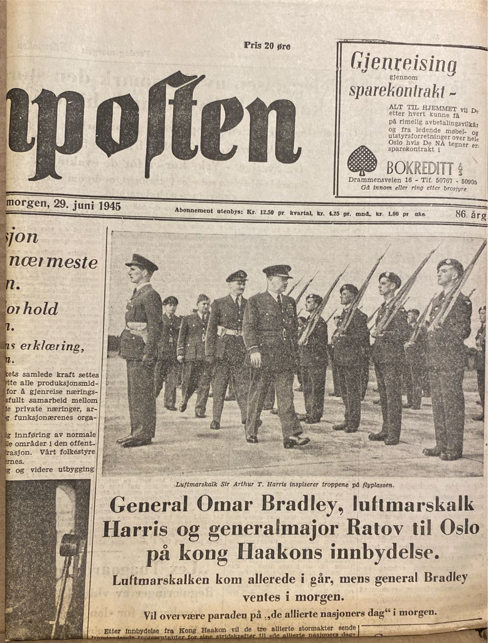 Aftenposten (H)  (June) magazine collectible - Main Image 2