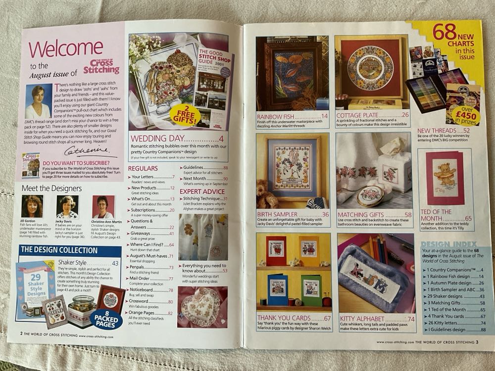 World Of Cross Stitching  (August) magazine collectible [Barcode 9771460197012] - Main Image 2