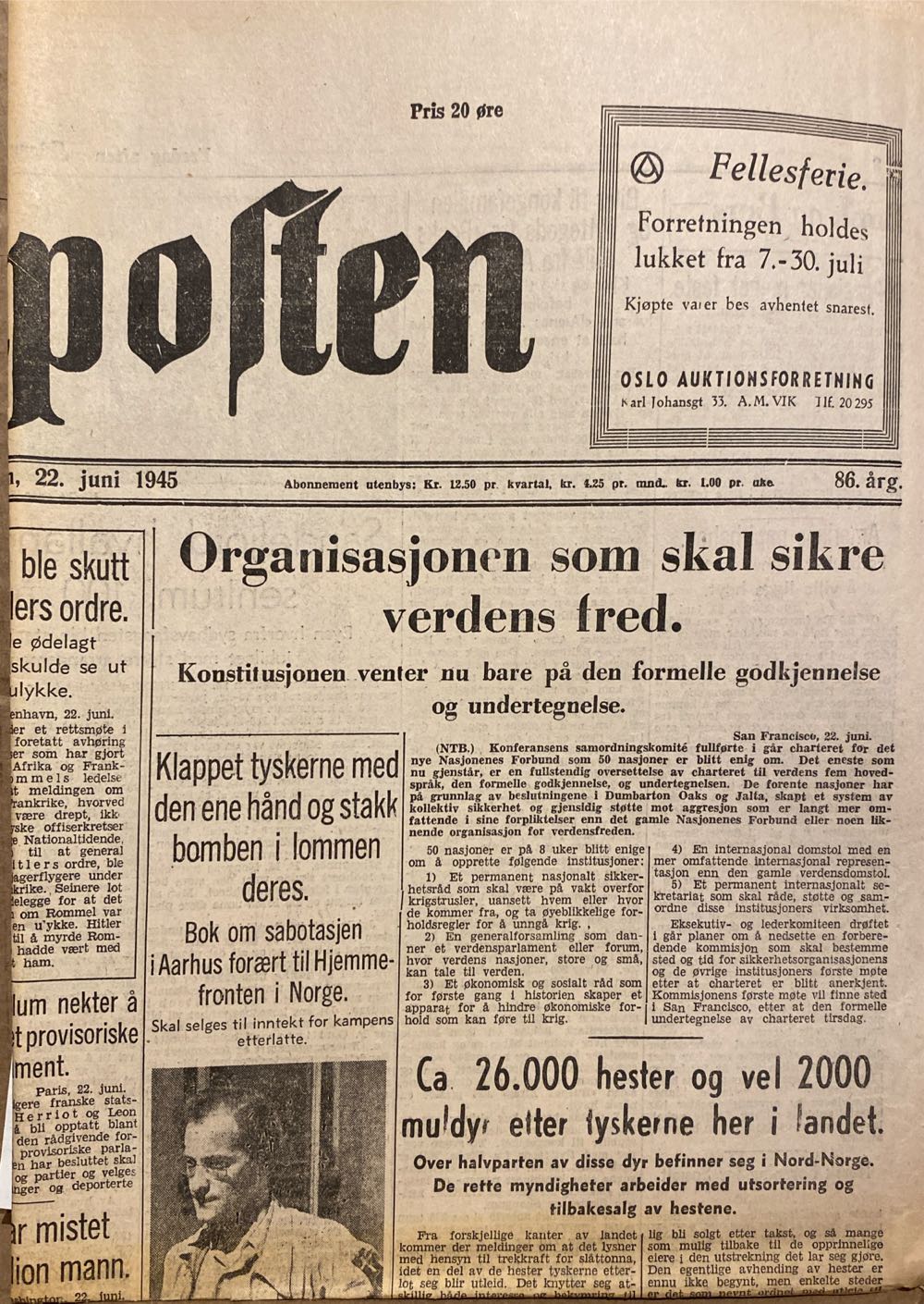 Aftenposten (H)  (June) magazine collectible - Main Image 2