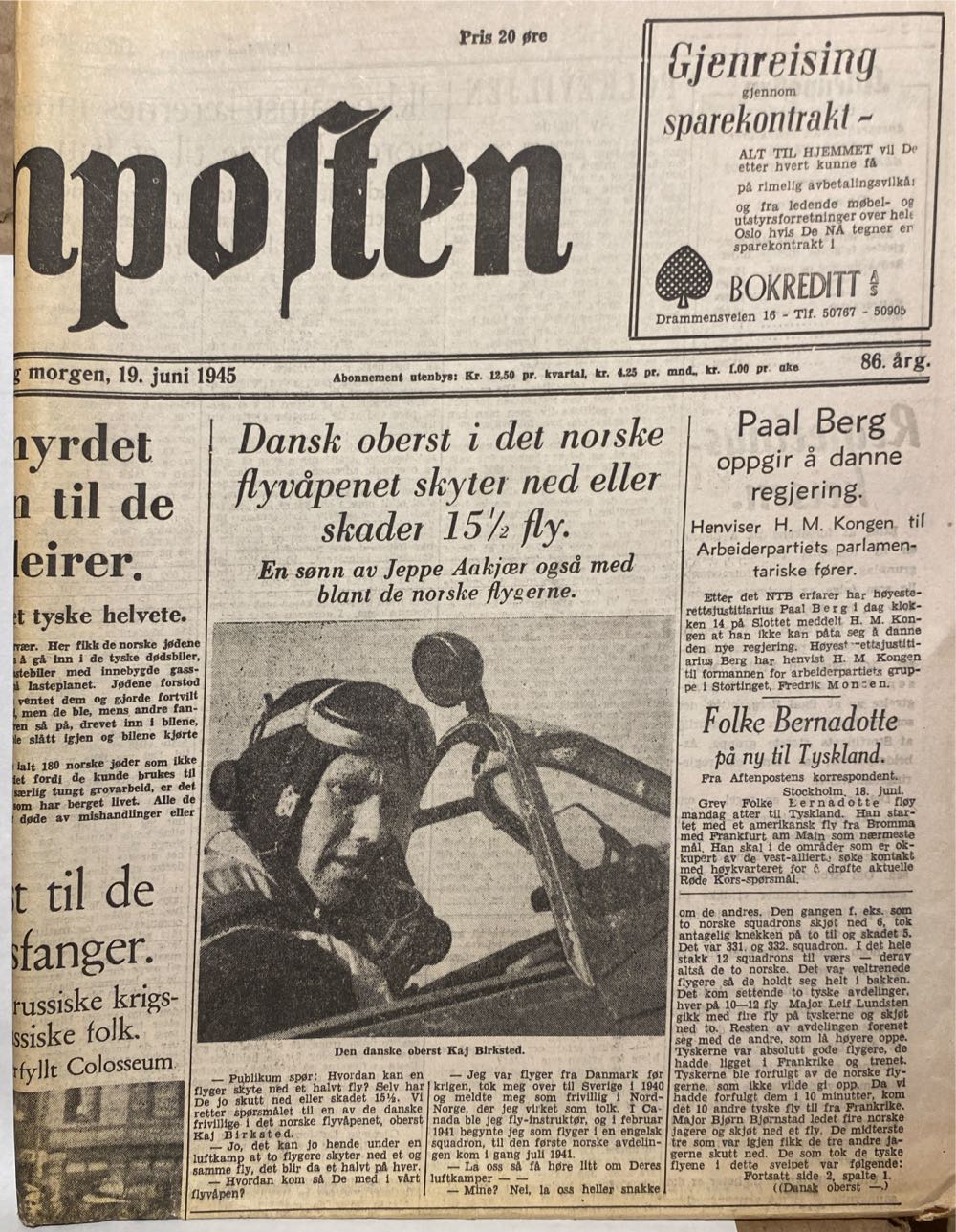 Aftenposten (H)  (June) magazine collectible - Main Image 2