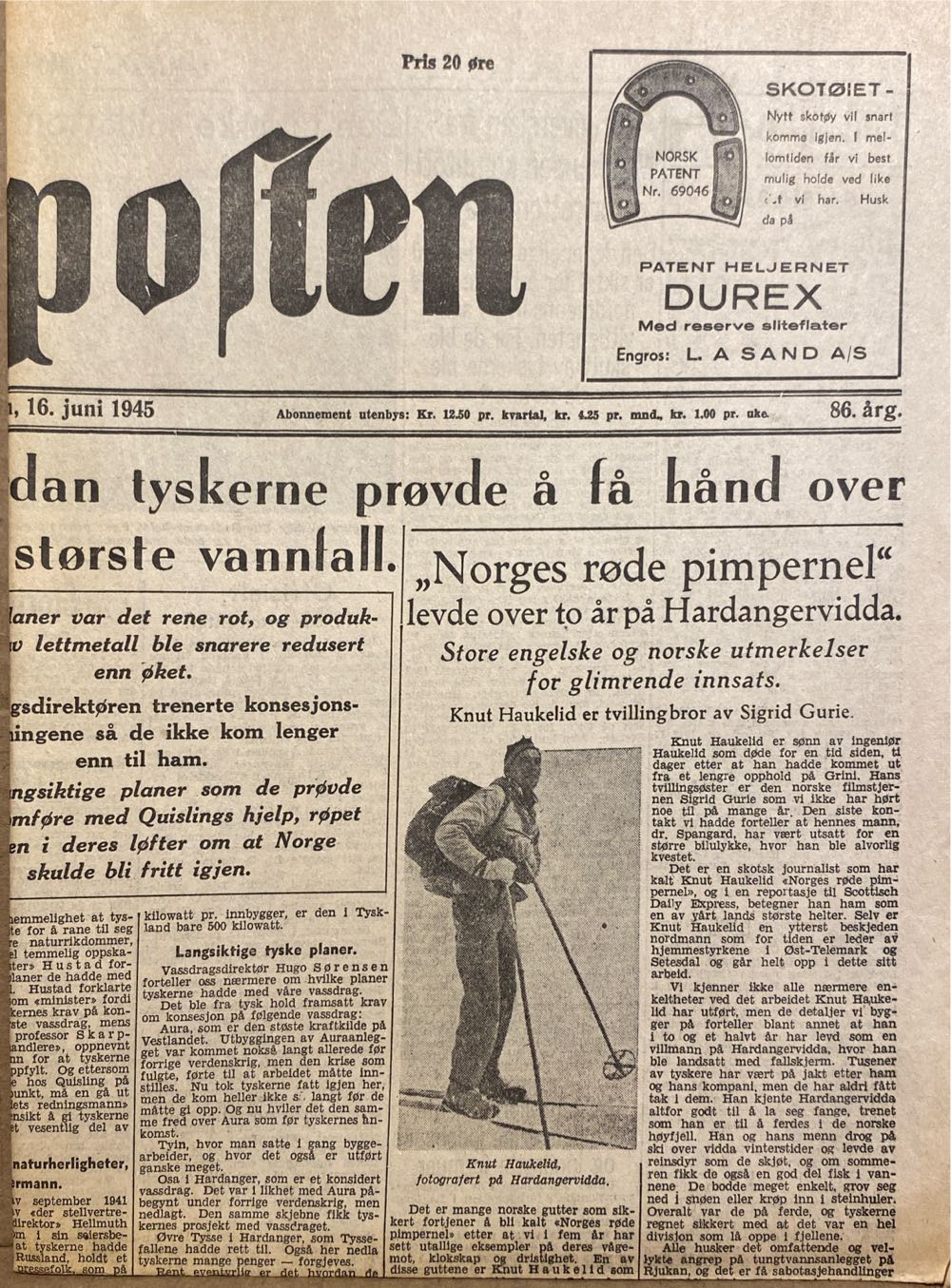 Aftenposten (H)  (June) magazine collectible - Main Image 2