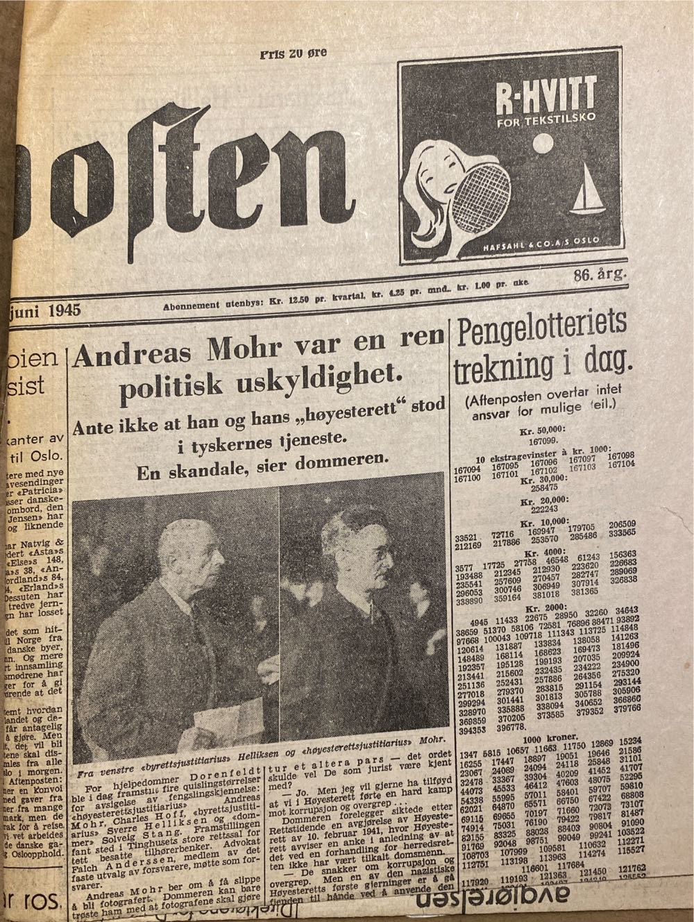 Aftenposten (H)  (March) magazine collectible - Main Image 2