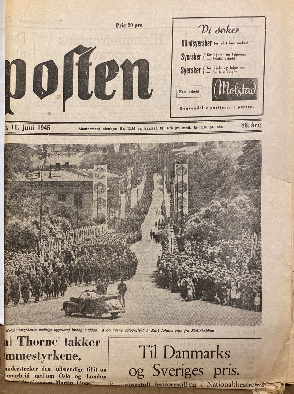 Aftenposten (H)  (June) magazine collectible - Main Image 2