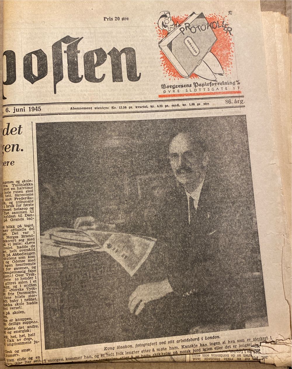 Aftenposten (H)  (June) magazine collectible - Main Image 2