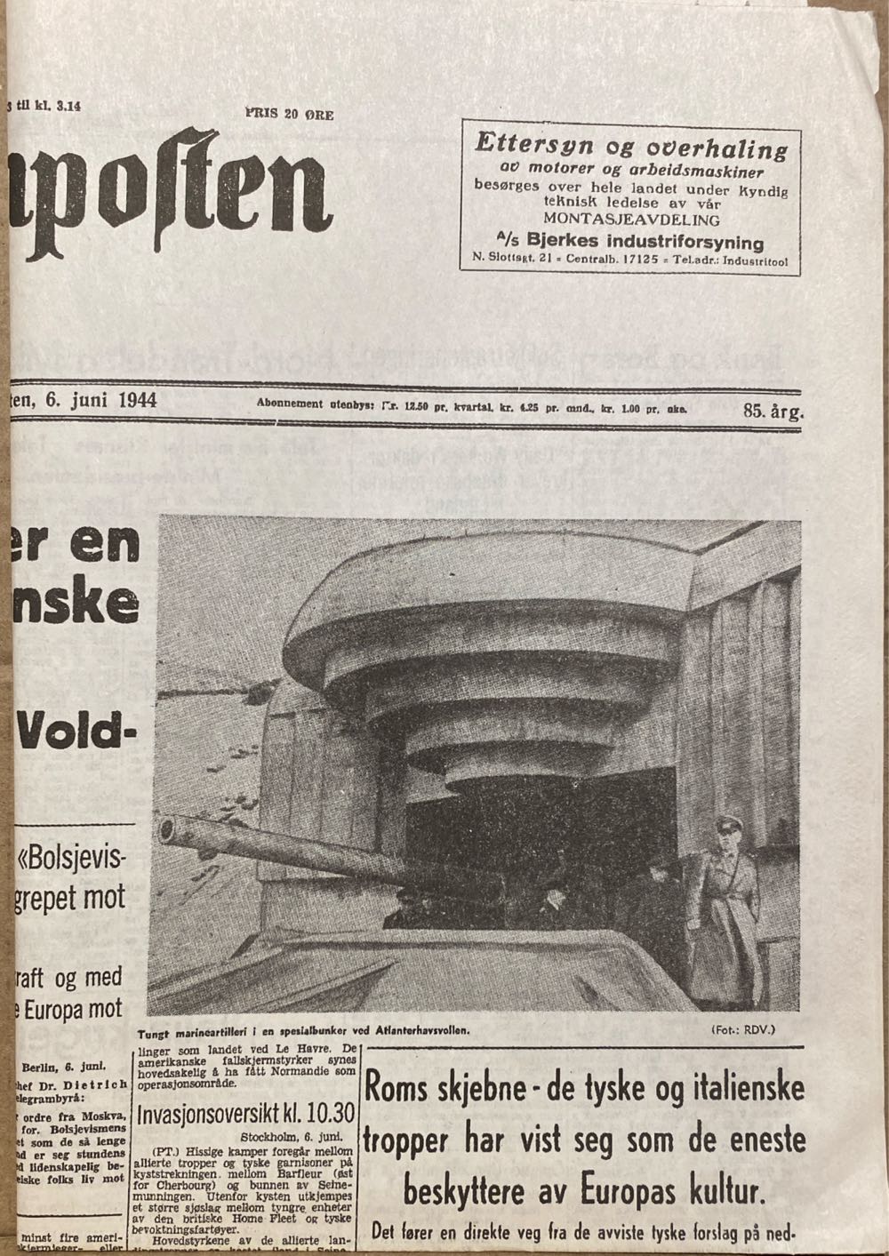 Aftenposten (H)  (June) magazine collectible - Main Image 2